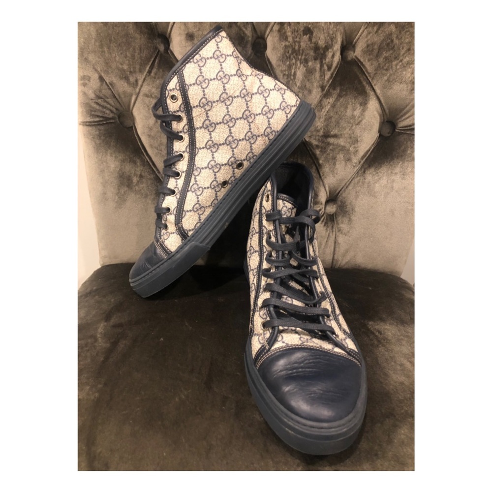 Men’s Gucci High Top GG Canvas Sneakers